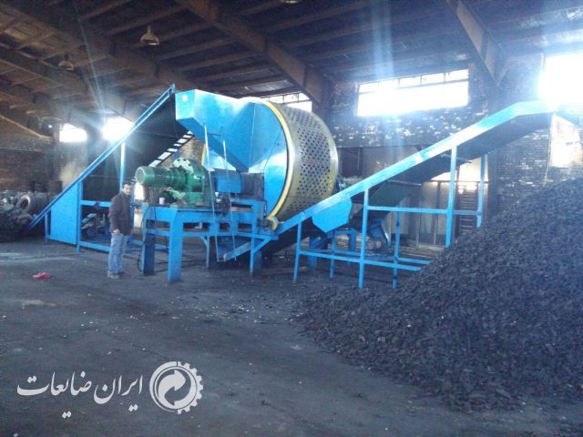 کراشر جهت تولید چیپس لاستیک