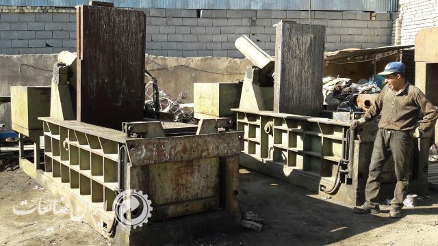 فروش دستگاه پرس ضایعات اهن دهنه 80درحدنو