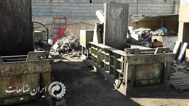 فروش دستگاه پرس ضایعات اهن دهنه 80درحدنو