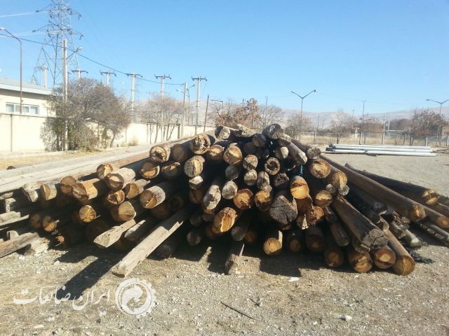 فروش تیر برق چوبی
