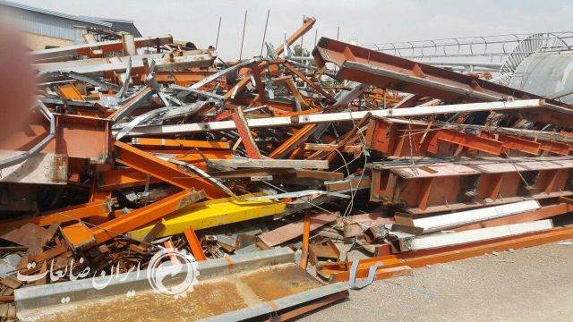 فروش تیرآهن دست دو رنگ شده در حد نو