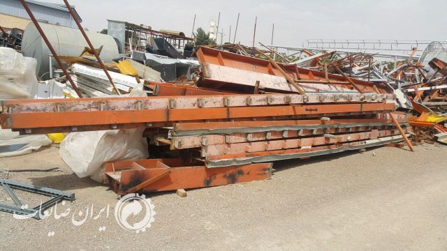 فروش تیرآهن دست دو رنگ شده در حد نو