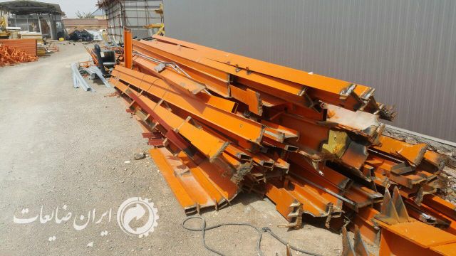 فروش تیرآهن دست دو رنگ شده در حد نو
