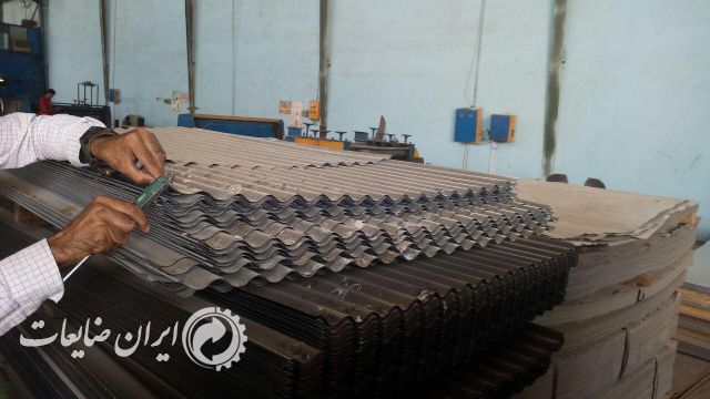 گالوانیزه شیروانی سینوسی شده  مشکی مات