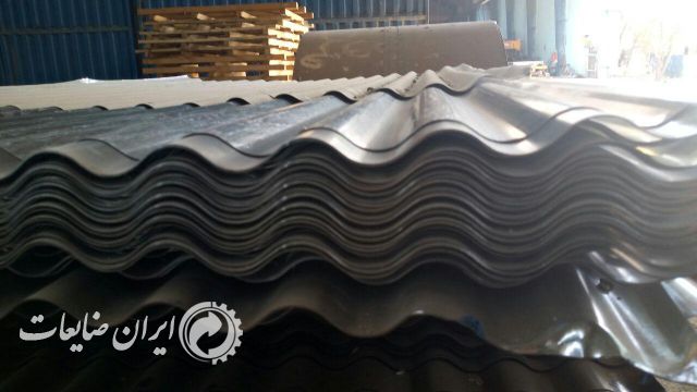 گالوانیزه شیروانی سینوسی شده  مشکی مات