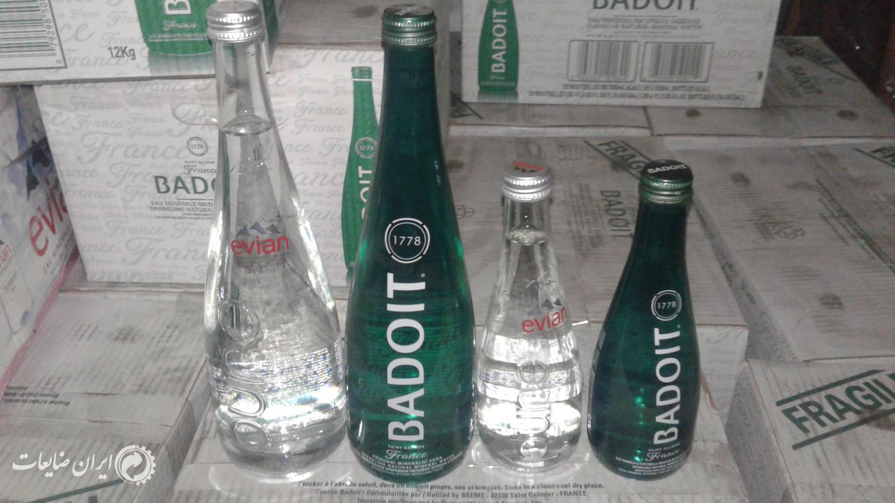 فروش بطری شیشه ای 750 و 330 سی سی در رنگ سفید و سبز