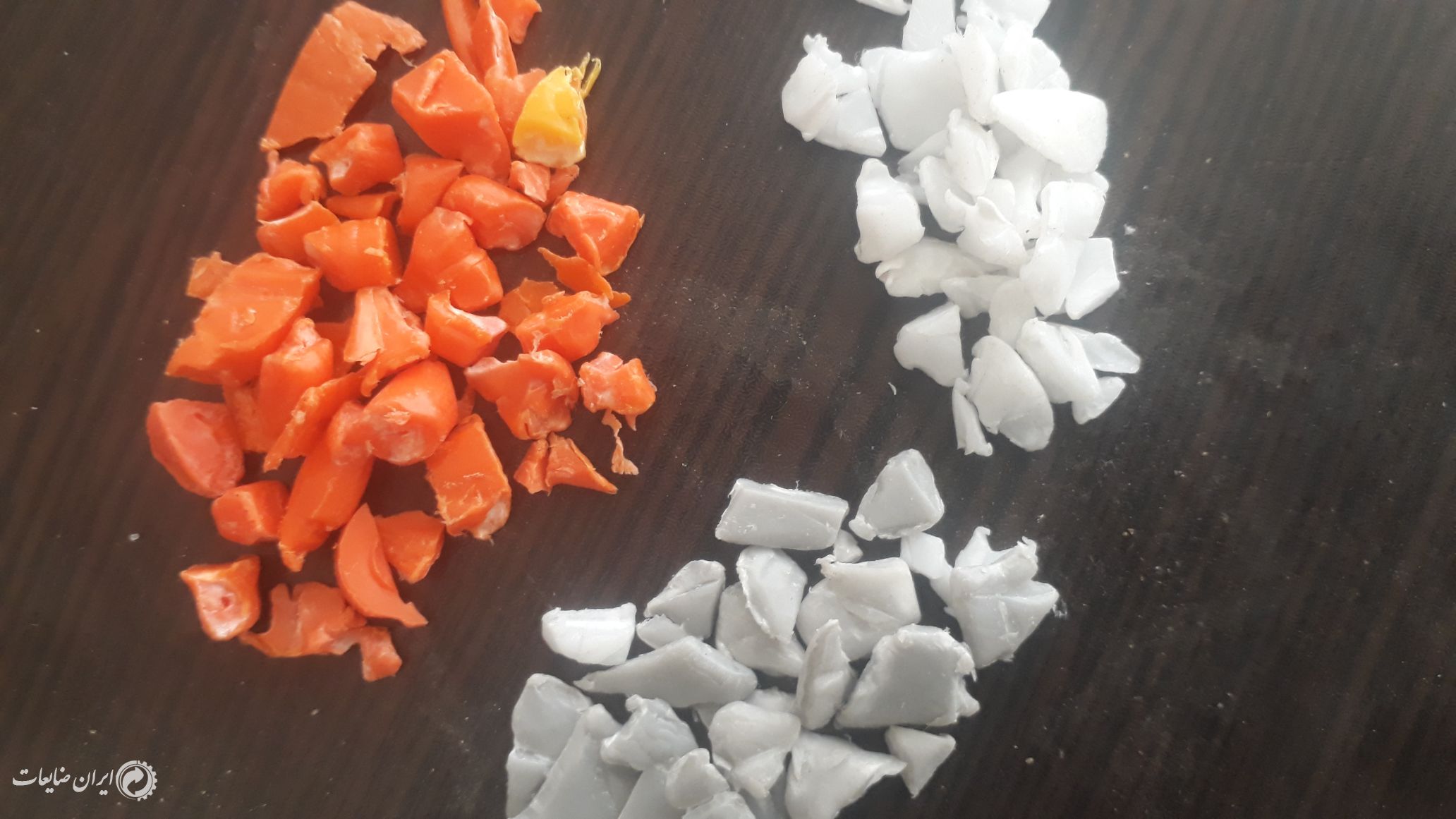 مواد تزریقی آسیابی نارنجی طوسی سفید