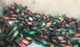 فروش ضایعات سلفون، پت، قوطی و تعدادی پالت چوبی
