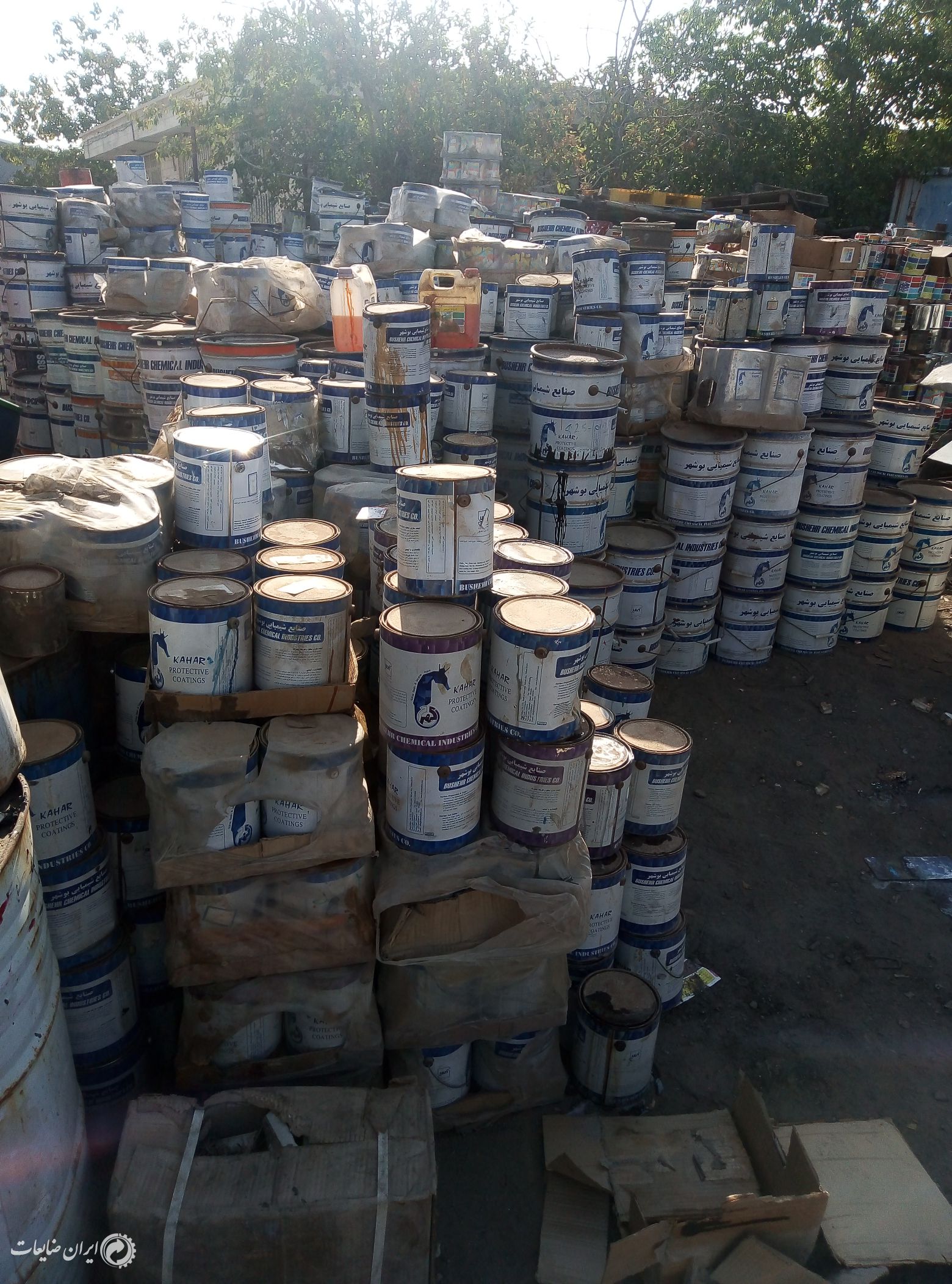 فروش 60 تن رنگ تاریخ گذشته