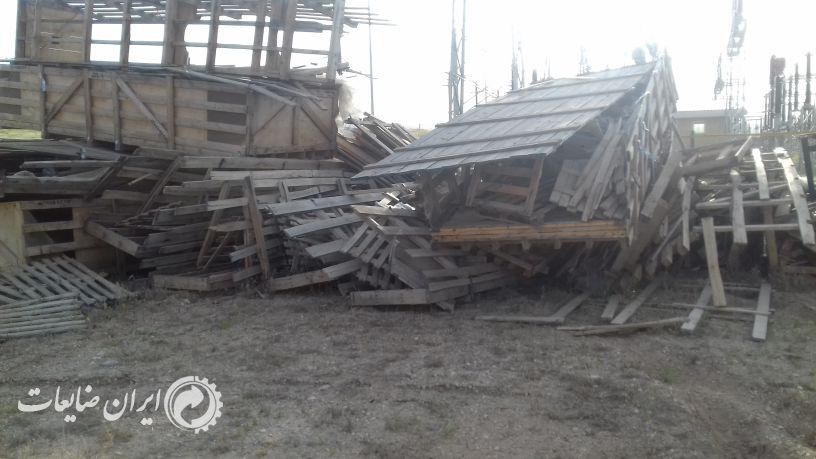 حوالی 40 تن انواع چوب
