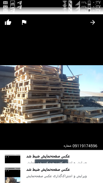 پالت چوبی در حد نو