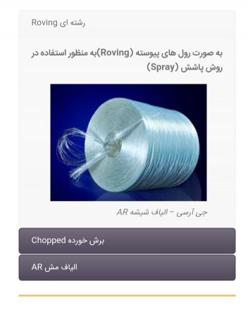 فروش رول الیاف شیشه E-glass