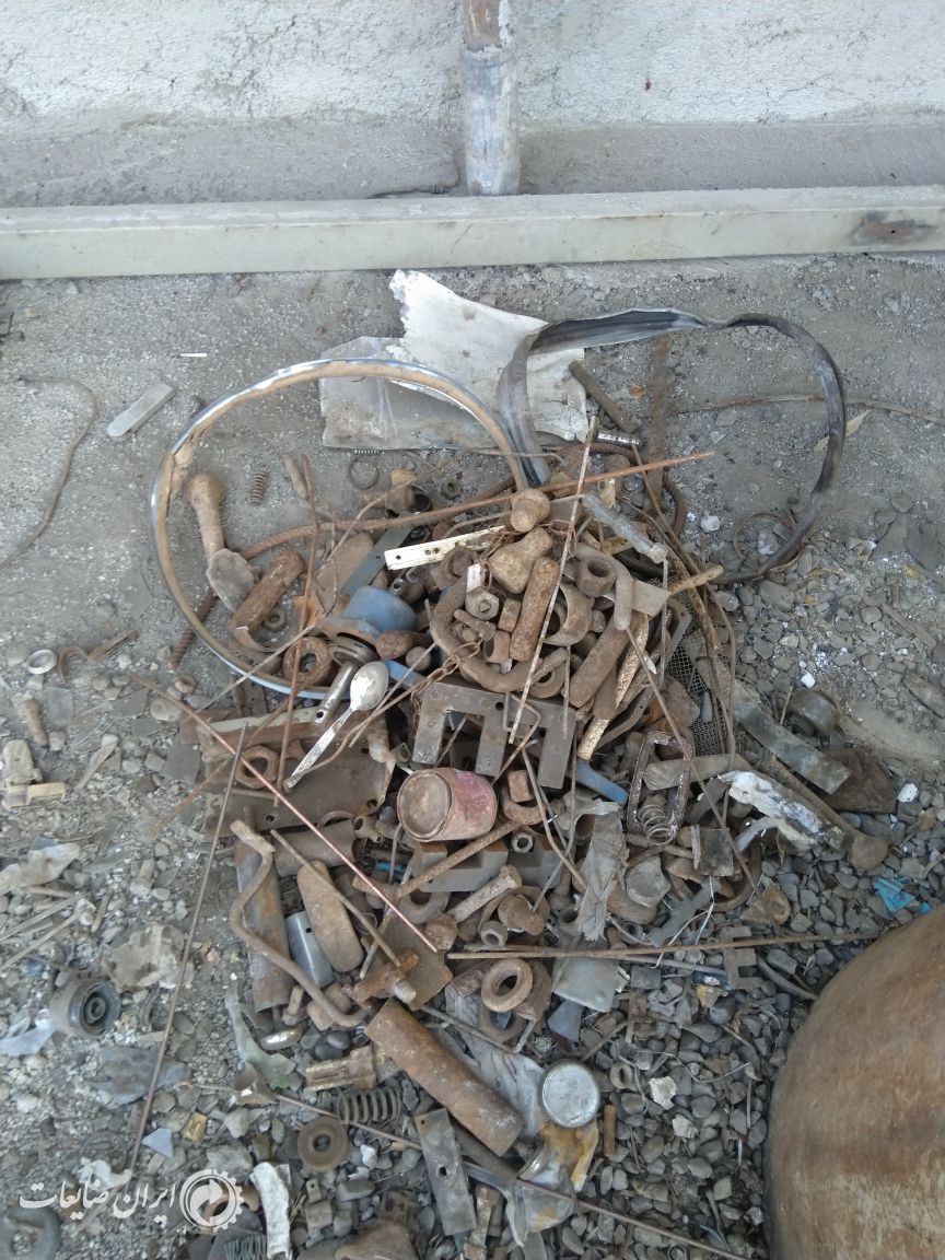 حدود۵۰۰الی ۶۰۰کیلوضایعات آهن