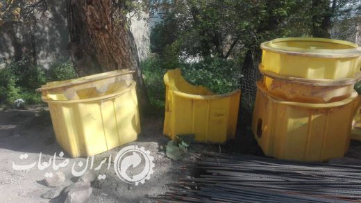 فروش تعدادی منهول پلی اتیلن شکسته